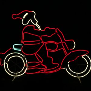 LED Flexi Strip Santa Motorbike Flash