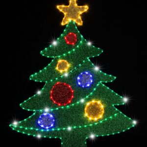 LED Tubelight Mesh/Tinsel Tree
