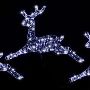 LED Starry Wire Reindeer Path Lights