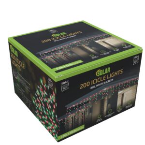 Solar Icicle Lights 200 RWG