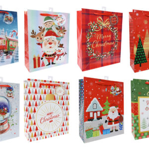 Giftbag Xmas Printed LGE Mega Mix