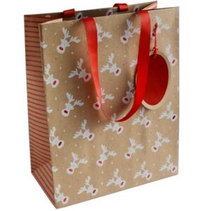 Gift Bag Large Rudolph
