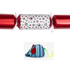 Bon Bon 1 x 12" Pet Cat Cracker with Cat toy