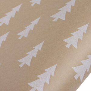 Christmas Wrap nordic pine kraft-wh