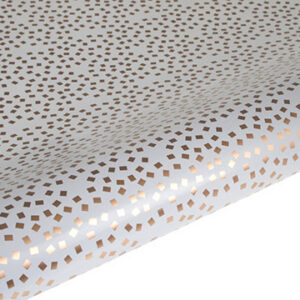 Christmas Wrap 5m * 75cm square confetti-gold