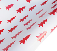 Christmas Wrap 5m * 75cm nordic pine - red