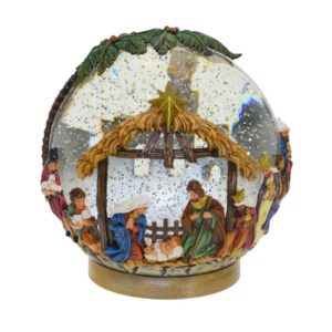 Waterball LED Nativity Scene