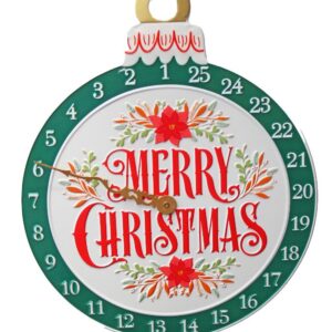 Metal Merry Christmas Countdown Sign