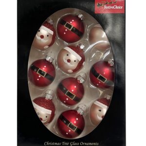 Baubles 45mm Glass Santa