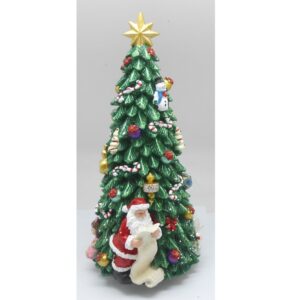 Music Box Revolving Christmas Tree 21cm