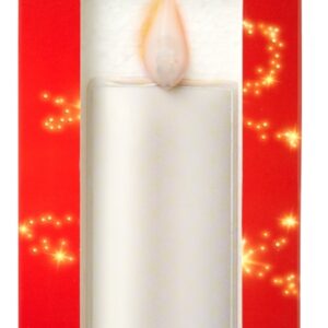 Window Decal Candle Ivory