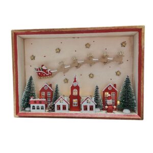 Light up Christmas Scene Standing Decoration