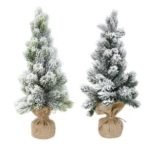 Heavy Snowy Potted Tree 45cm