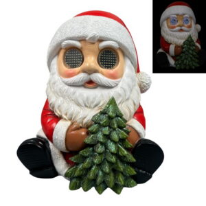 Santa with Light Up Flashing Eyes