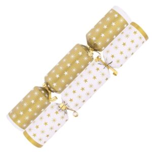 Catering Crackers Gold White Stars 10"