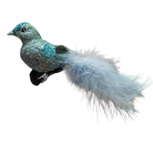 Bird Feather Blue Green Clip