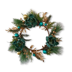 Wreath 56cm Green Gold