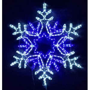 Snowflake 6 Point 80cm -LED Frame