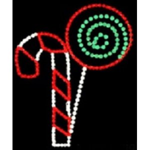 Lollipop n Candy Cane 90cm-LED Frame