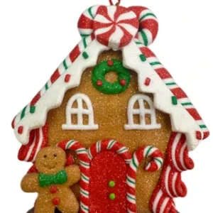 Hanging Ornament - Gingerbread Man House