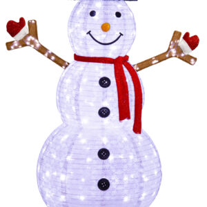 LED Mesh Snowman 180cm Pop Up