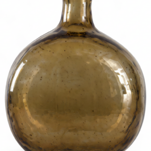 Ossian Glass Bottle Vase Large - Olive