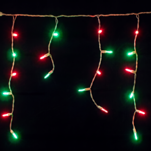 Icicle Lights 17M Red Green