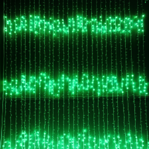 Waterfall Connectable Curtain 2m * 2m - Green