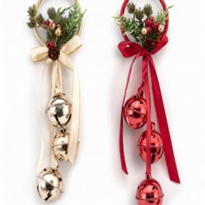 Hanging Bell Deco 18cm Red, Gold