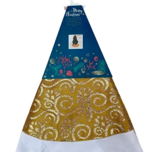 Christmas Tree Skirt - Gold 120cm