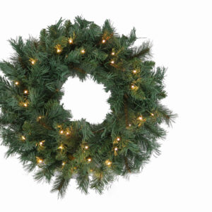 Majestic Pine Wreath 24" Prelit