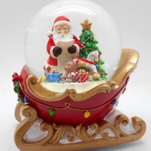 Christmas Water Globe with Santa & Sleigh