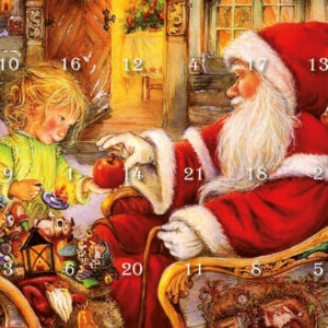 Mini Advent Calendar - Santa in House