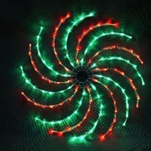 Spinner LED Green & Red 50cm
