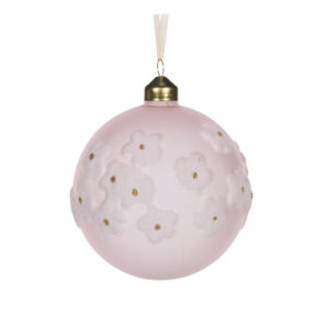 Baubles 100mm Embossed Floret