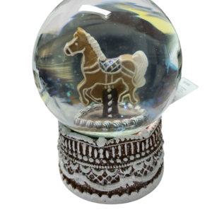 Gingerbread Carousel Snowglobe