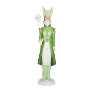 Regal Rabbit Nutcracker with Staff
