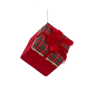 Hanging Ornament Tartan Present