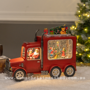 Festive Truck Santa