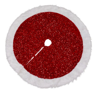 Christmas Tree skirt Red n White