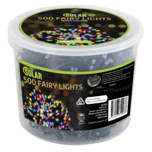 Solar Fairy Lights 500 Tub Multi Colour