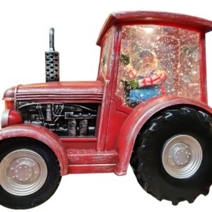 Tractor w Santa Red