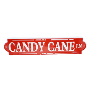 Candy Cane Lane Sign