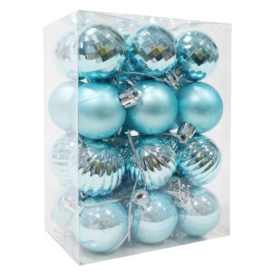 Baubles 40mm 24pk Blue