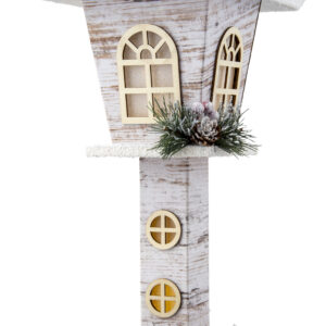 LED Paper-Board Snowy Lamppost
