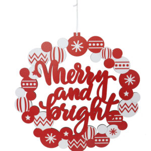 Merry Candycane Plaque
