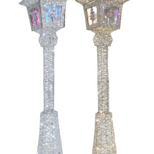 LED Glitter Lamppost Sequins Battery/OP 90cm