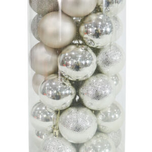Baubles 60mm 30pk Champagne