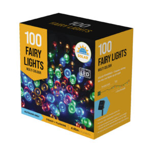 Solar Fairy Lights 100 Multi Colour
