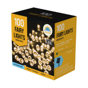 Solar Fairy Lights 100 Warm White